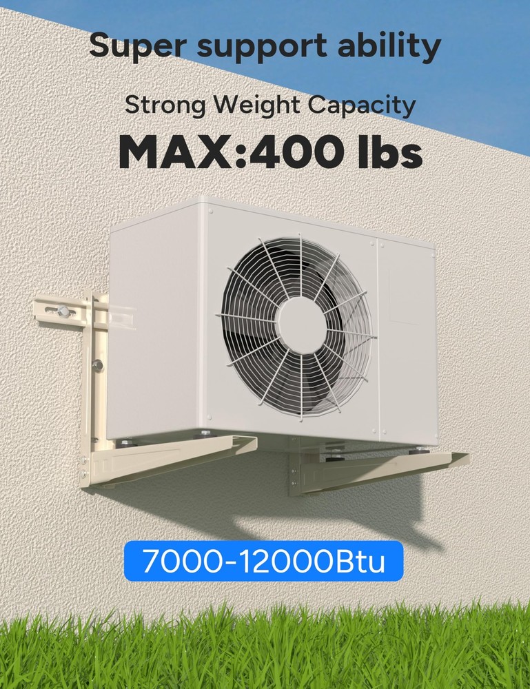 Mini Split Wall Mounting Bracket, Heavy-Duty Wall Bracket for 7000 Btu to 120...