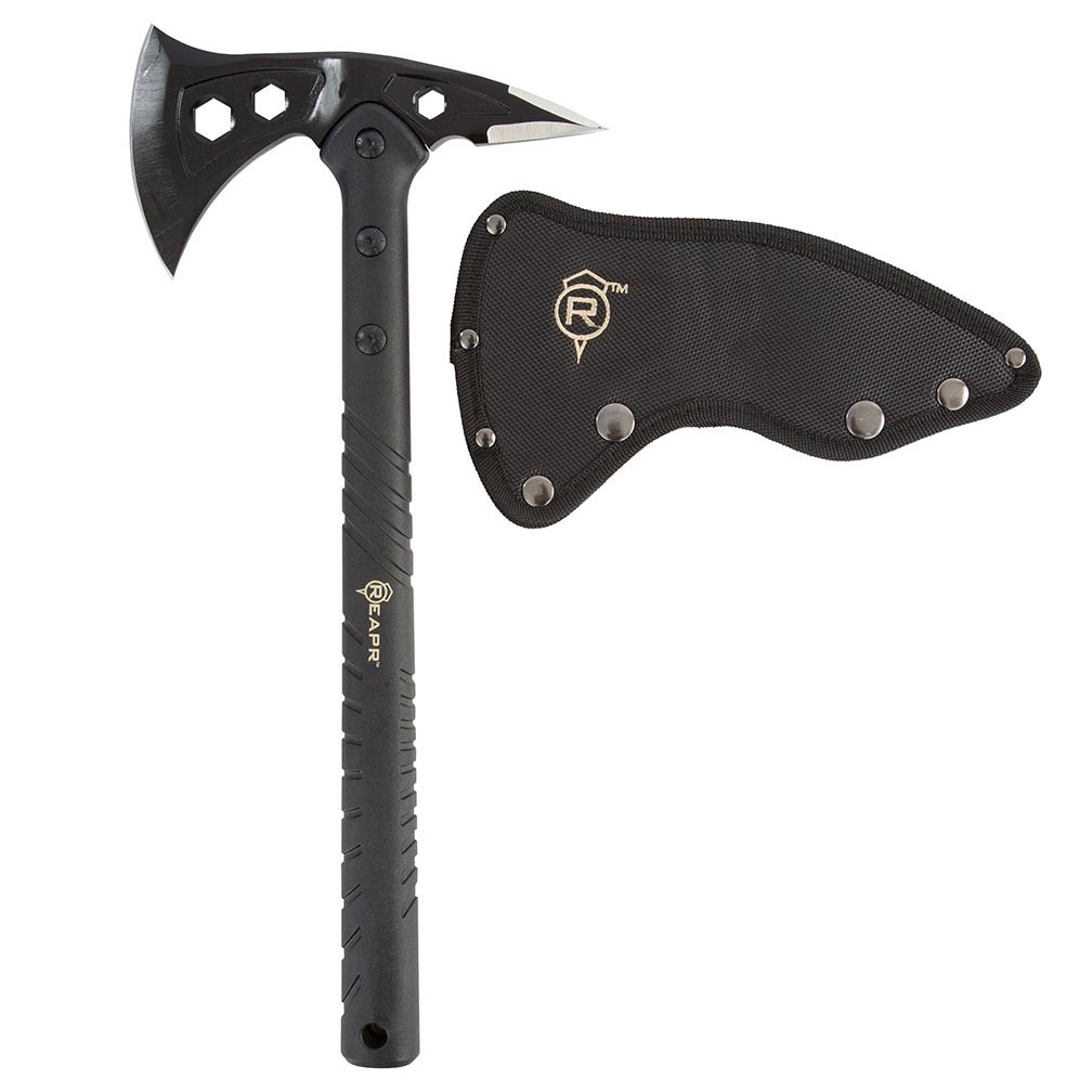 REAPR Tac Hawk Tactical Tomahawk – Multi-Purpose Survival Axe with Spike & Sh...