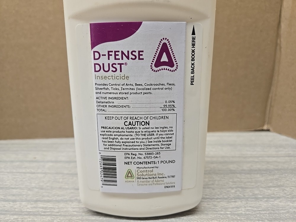 Control Solutions D-Fense Dust Insecticide- 1 Pound Bottle