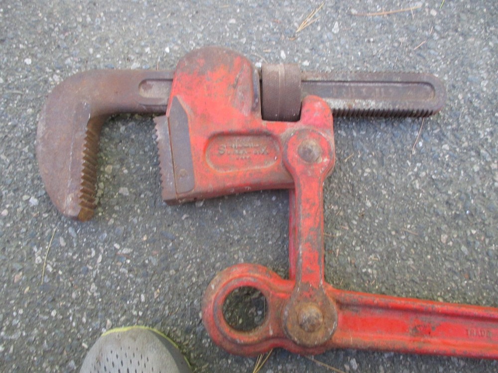 Rigid Super Six Heavy Duty Compound Leverage Pipe Wrench 48"
