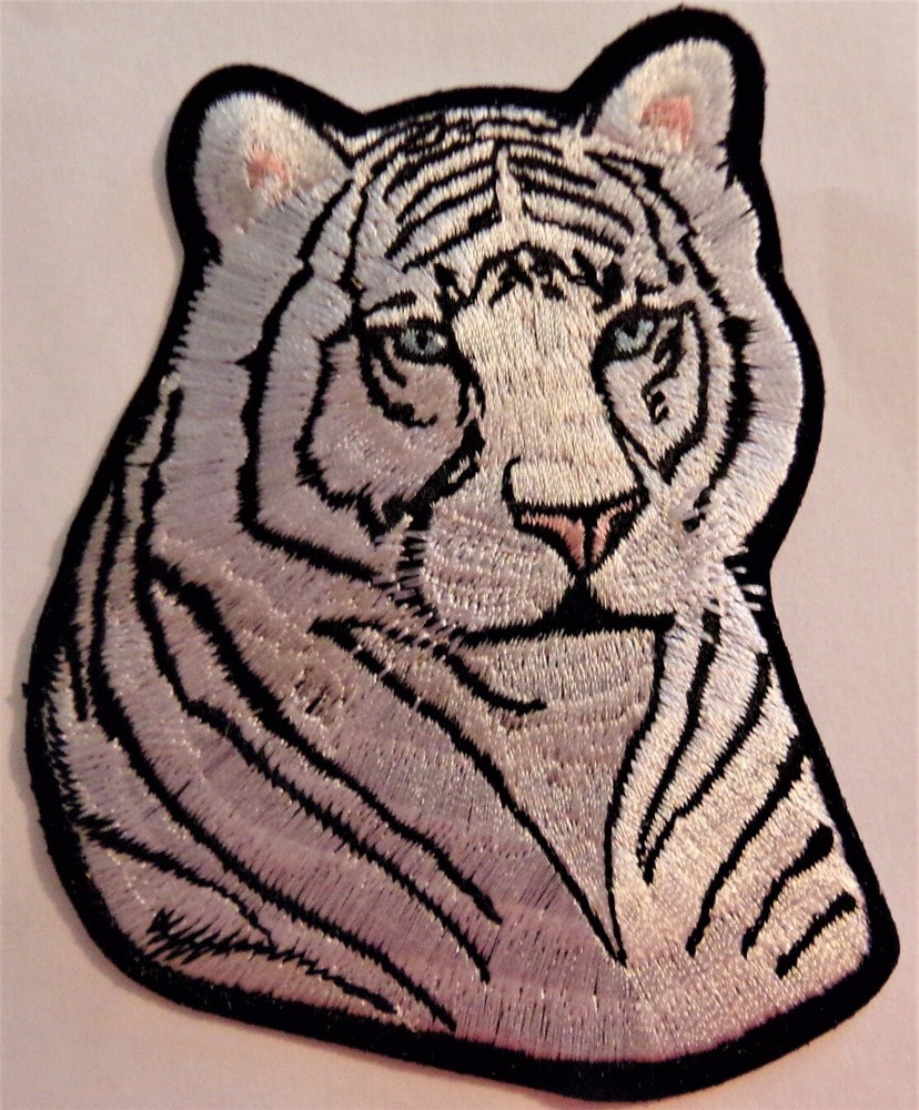WHITE TIGER PATCH - NEW 4 INCH VEST PATCH