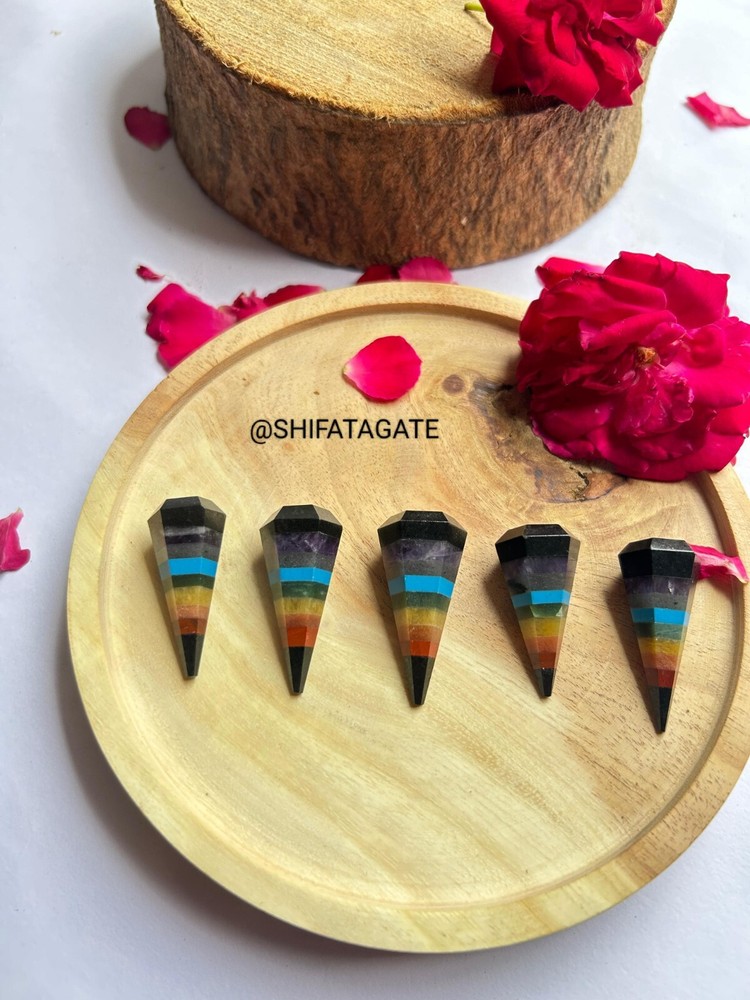 7 CHAKRA BONDED PENDULUMS