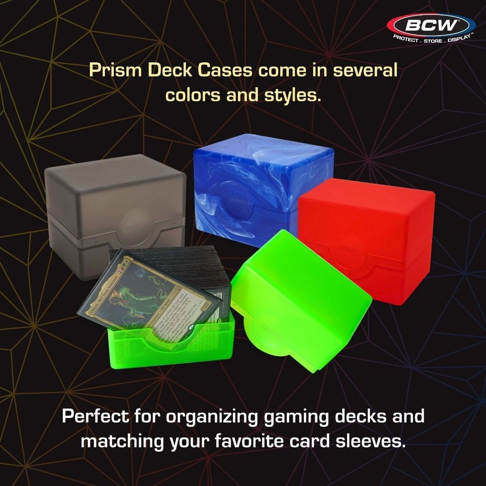 1 BCW Crystal Clear Smooth Glossy Prism Deck Case