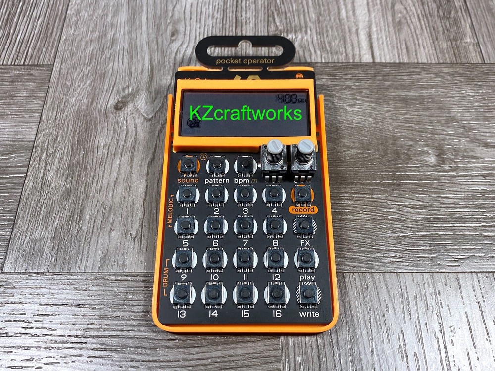 T.E. Pocket Operator Ultra Minimal Case & LCD Protector - Color ORANGE - USA