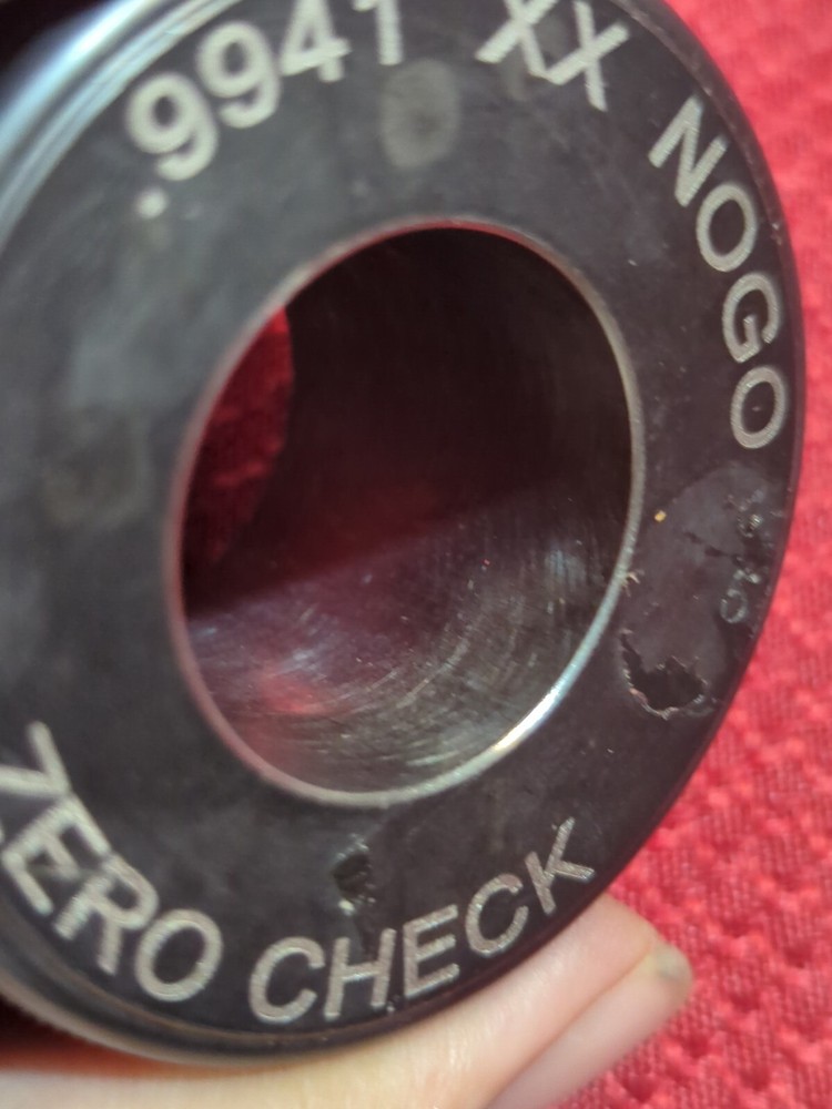 Zero Check .9941-XX, Plain Smooth Bore RING GAGE (RG11)