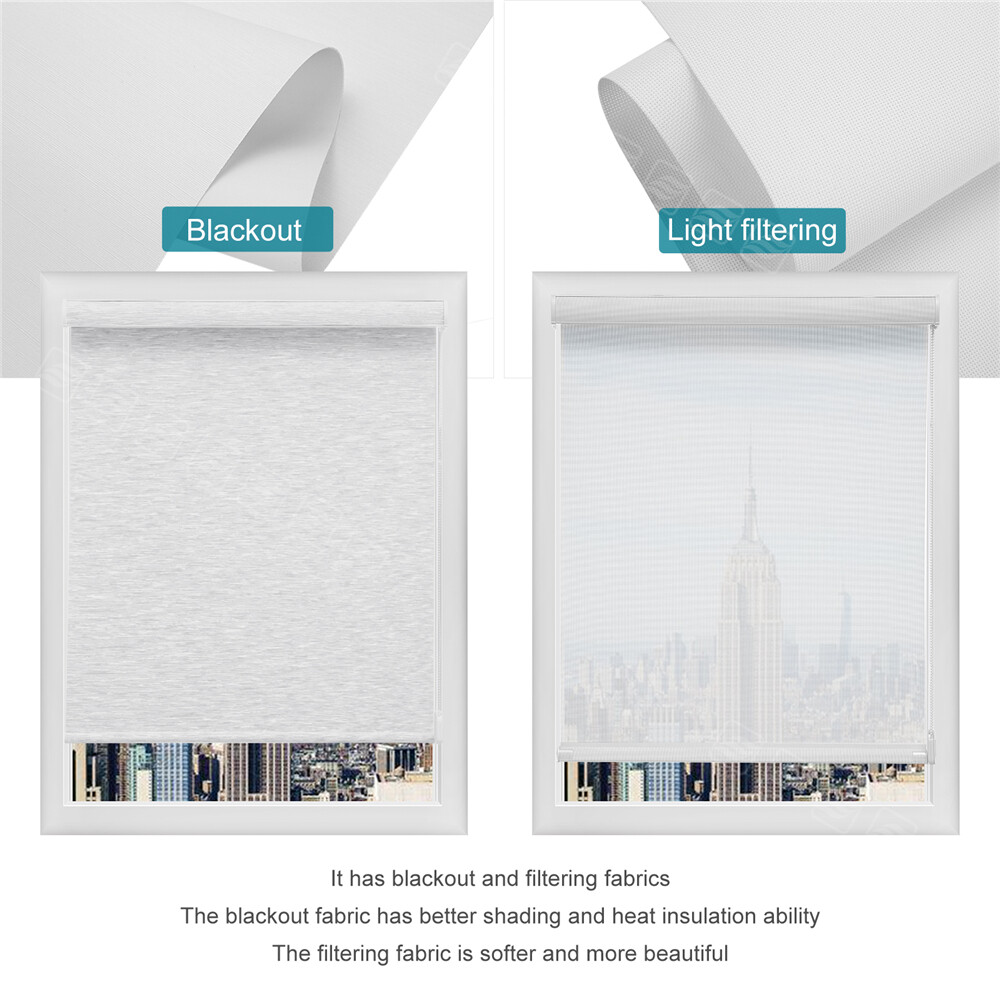 Changshade CUSTOM CUT Light Filtering Roller Shades Corded Window Blinds