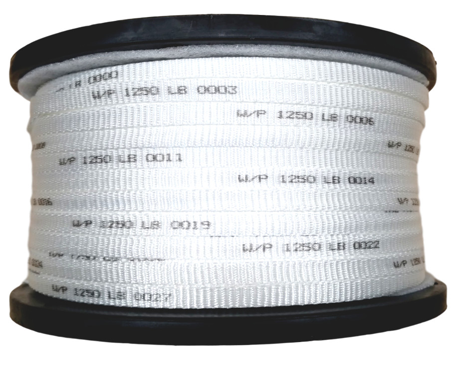 1/2" x 2000' Electrical Pull Tape 1250 lb Tensile Strength Flat Rope, Pull Line