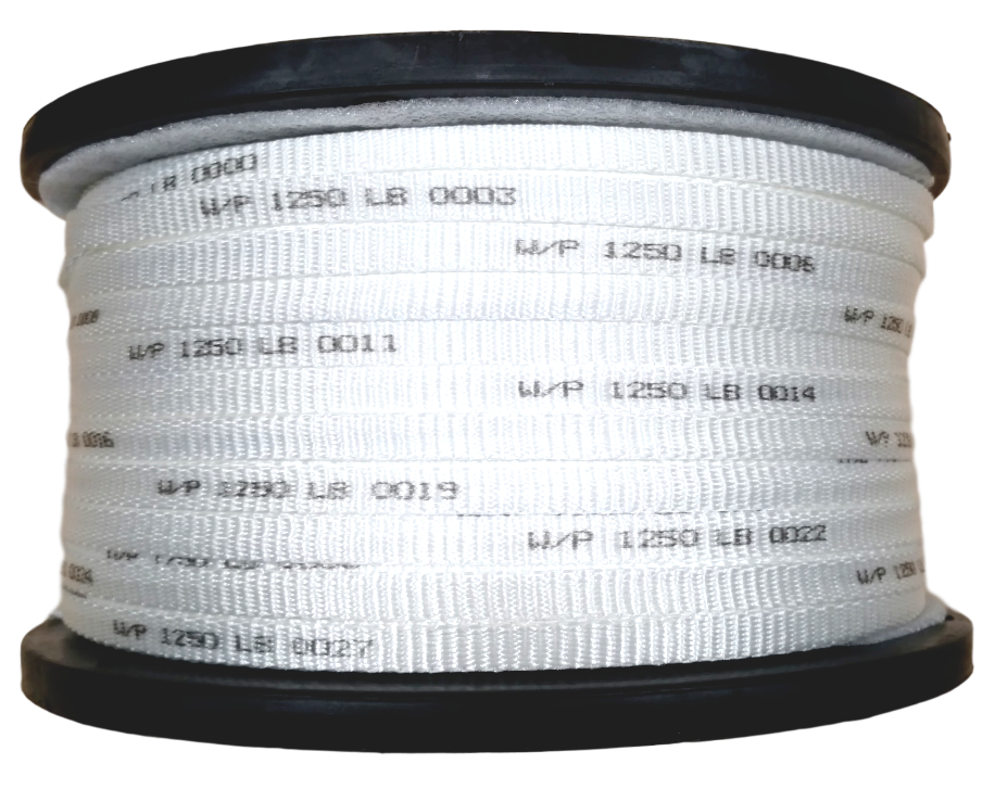 1/2" x 2000' Electrical Pull Tape 1250 lb Tensile Strength Flat Rope, Pull Line