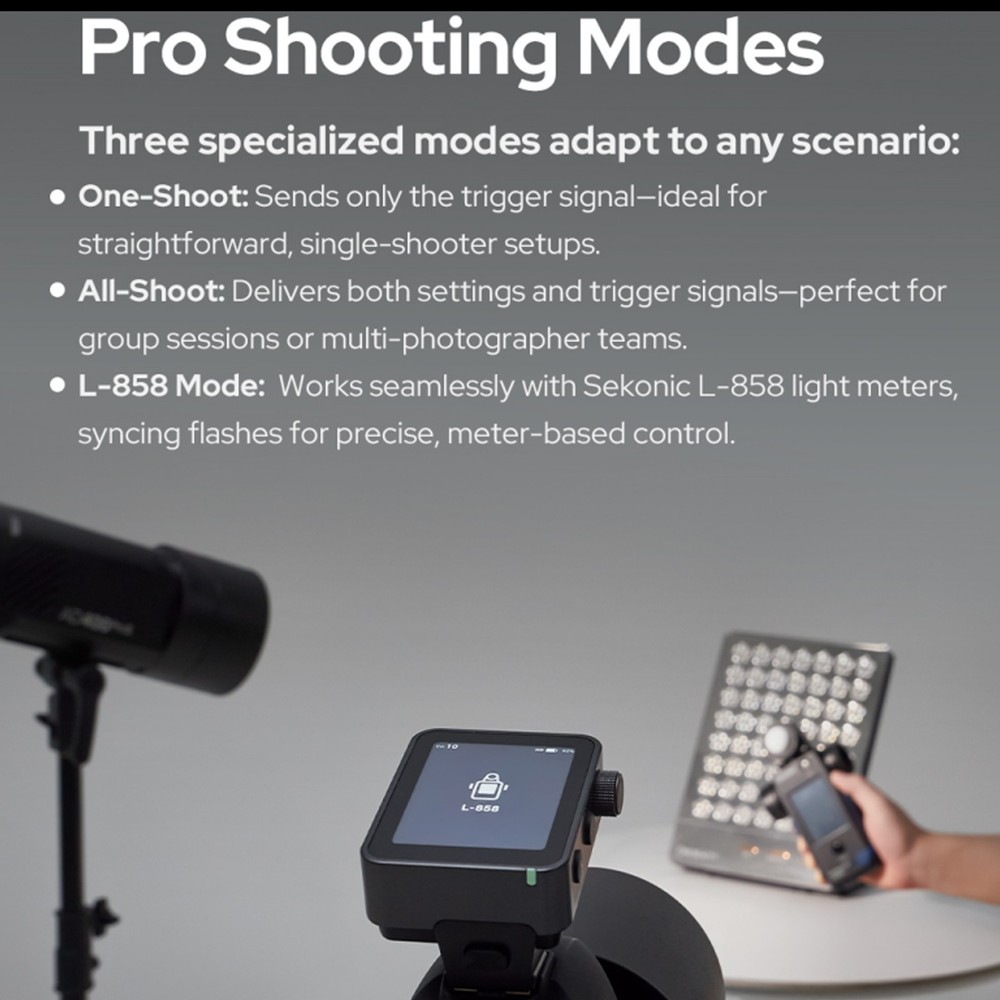 Godox X3 Pro C Touchscreen TTL Flash Trigger for Canon 2.4G Wireless LCD Screen