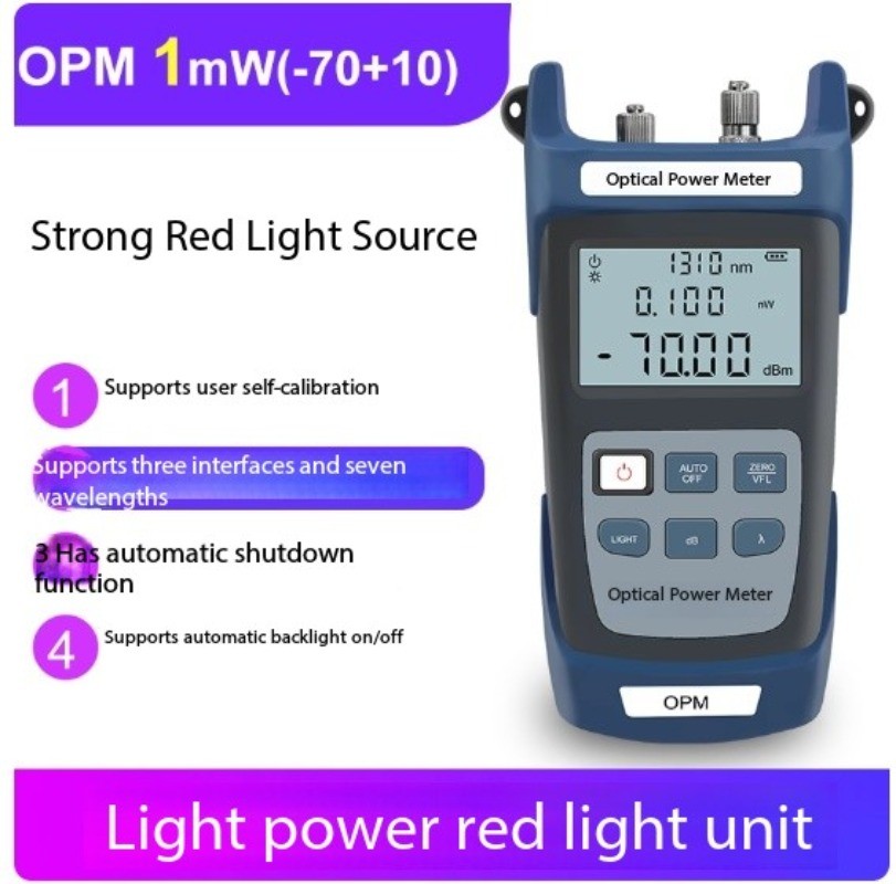 FC/SC/ST interchangeable Handheld PON Optical Power Meter with VFL Function