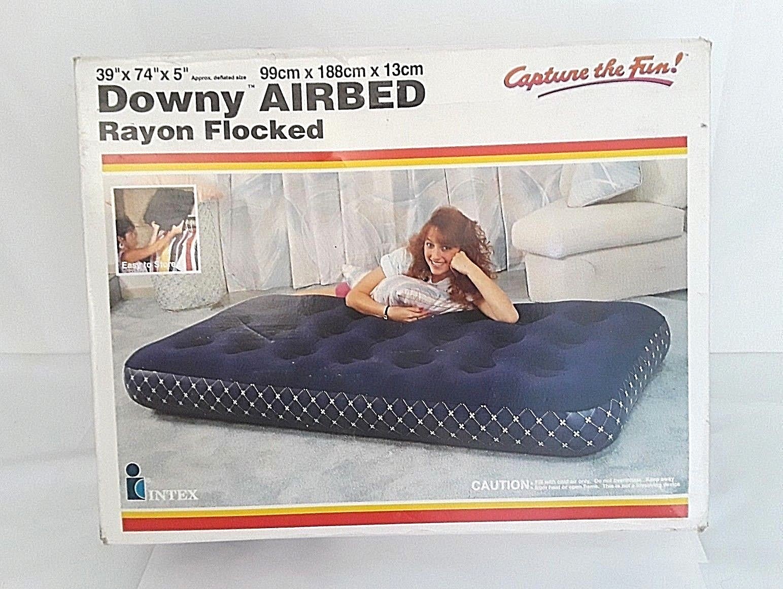 DOWNY AIRBED RAYON FLOCKED 39''X 74'' X 5'' NEW