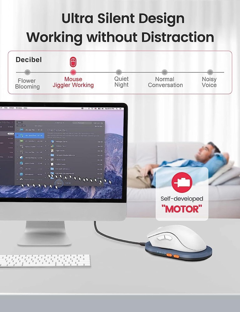 Ultra Slim Undetectable Mouse Mover With Adjustable Intervals