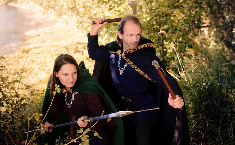 Viking Throwing Battle Axe Medieval Knight Handforged Fully Functional Accessory