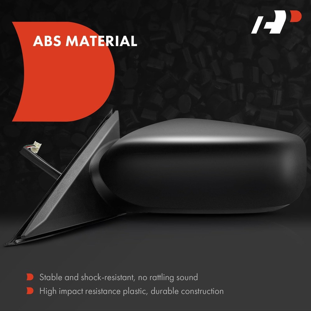 A-Premium Left Driver Side Power Door Mirror - Side, Black