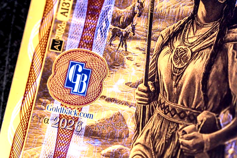 1/2 IDAHO ALPHA GOLDBACK AURUM 24K GOLD NOTE 1/2000 OZ .999 GOLD BU PRE SALE 🔥