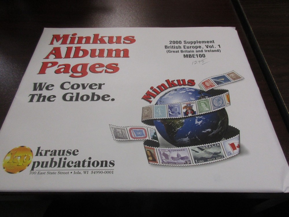 "MINKUS" 2000 SUPPLEMENT BRITISH EUROPE VOLUME 1  #MBE100  W/FREE SHIPPING!!!