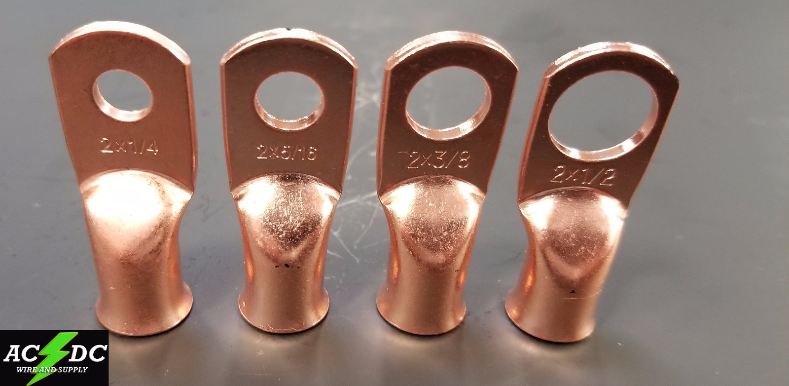 AC/DC WIRE Bare Copper Lug Ring Terminals Battery Wire Welding Cable AWG