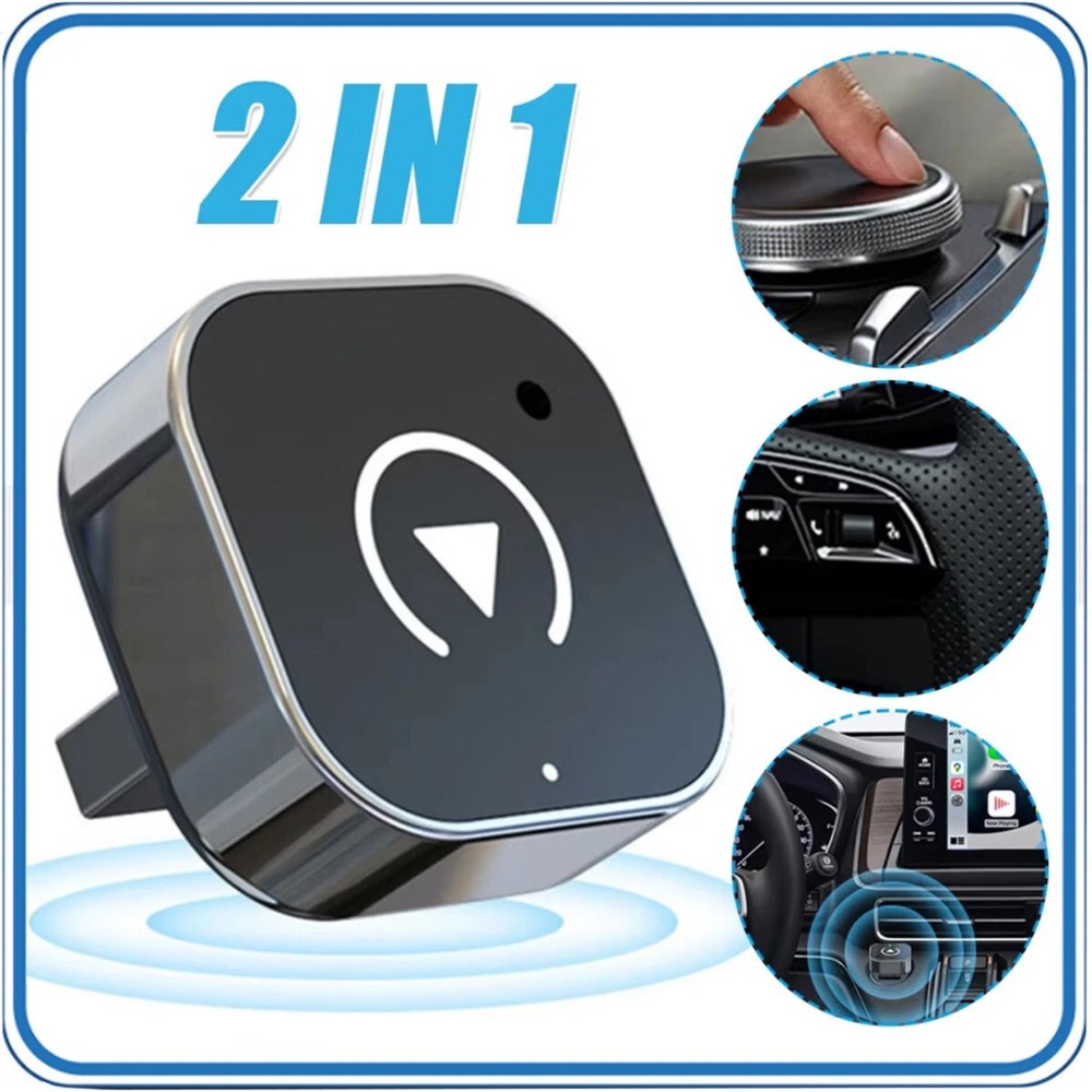 New Wireless CarPlay Adapter Ultra Small Portable Plug Play for iOS Android