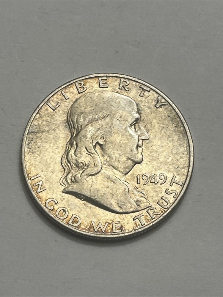 1949-S San Francisco Franklin Half Dollar, US 50c Silver Coin
