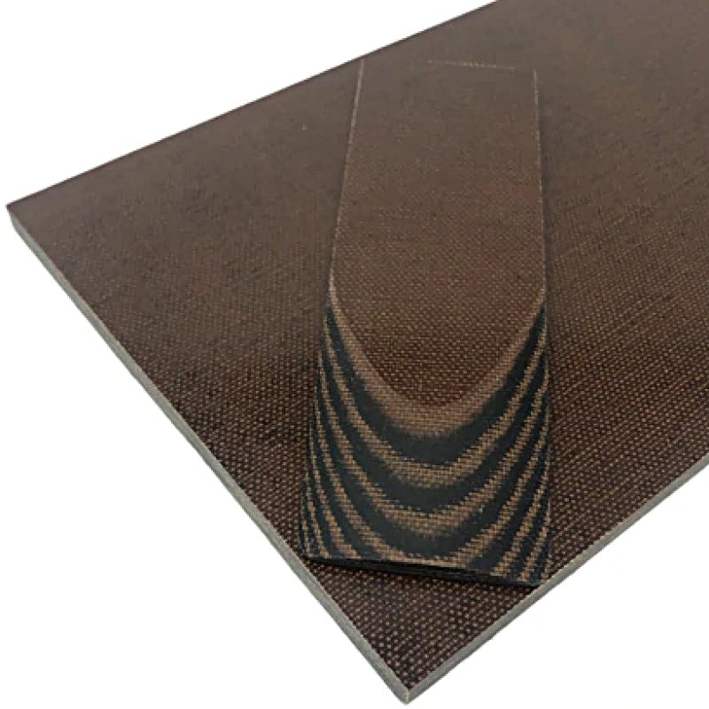Canvas Micarta Sheet- BROWN & BLACK