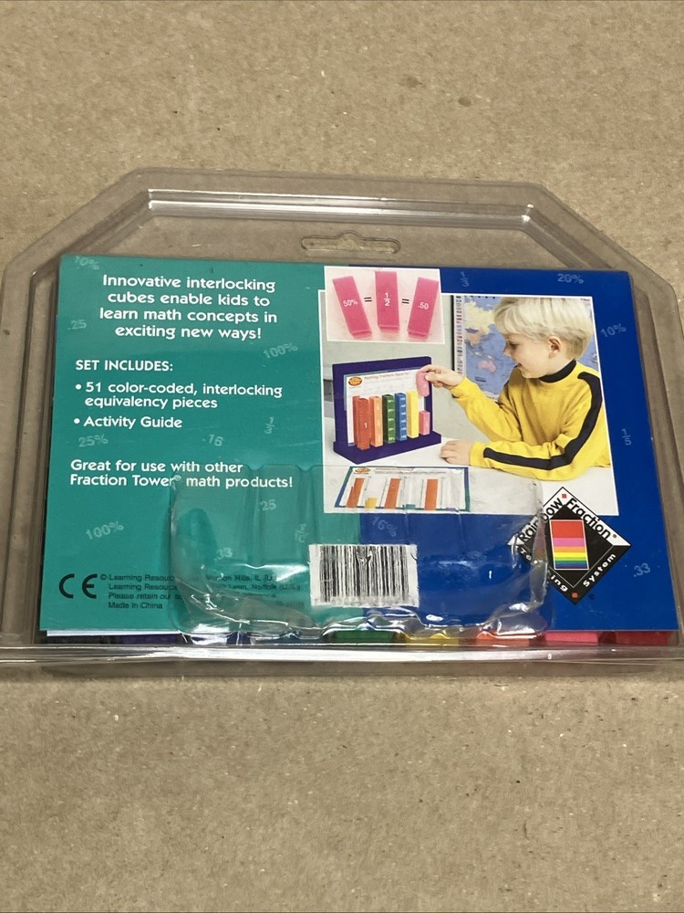 NEW Learning Resources 51 Piece Equivalency Cubes with Activity Guide