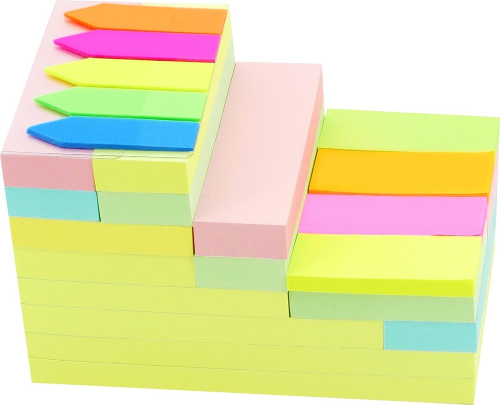 Sticky Notes Value Pack,Assorted The Most Commonly Used Sizes in One PP Box,1...