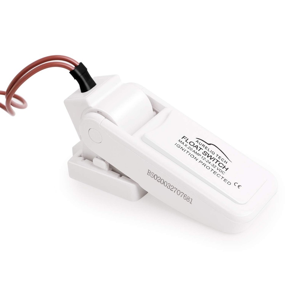AURELIO TECH Automatic Boat Bilge Pump Float Switch 12V 24V 32V Black