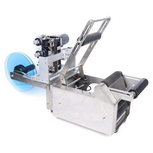MT-50D Semi-automatic Labeller Round Bottle Labeling Machine Date Coding Machine
