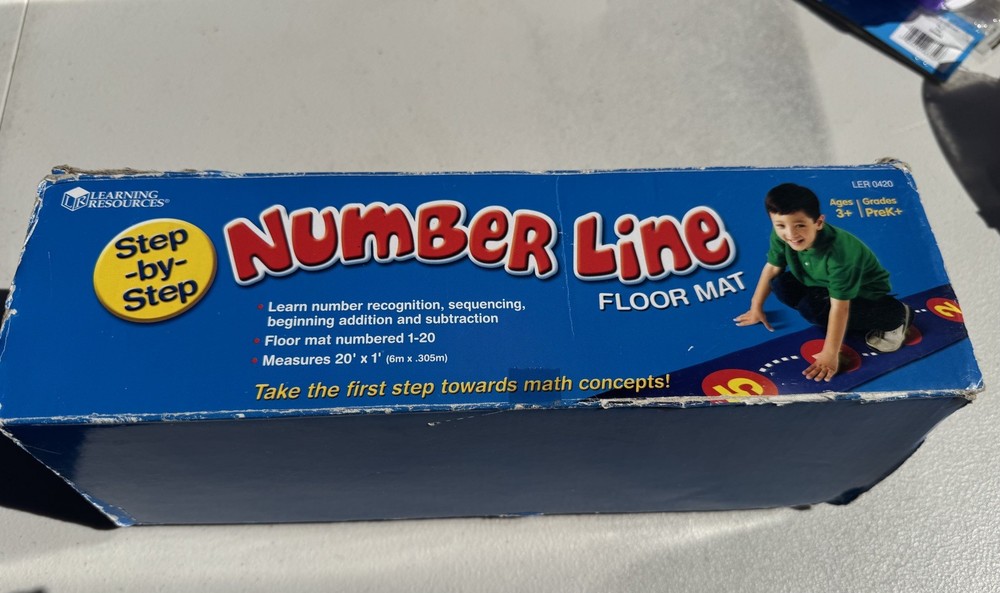 Learning Resources, Math Counting Step-by-Step Number Line 1-20
