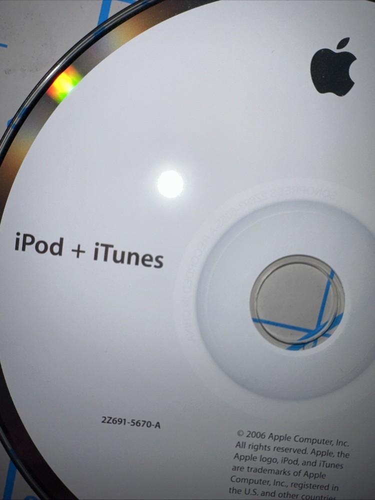 Apple iPod iTunes 2006 Software CD Disc