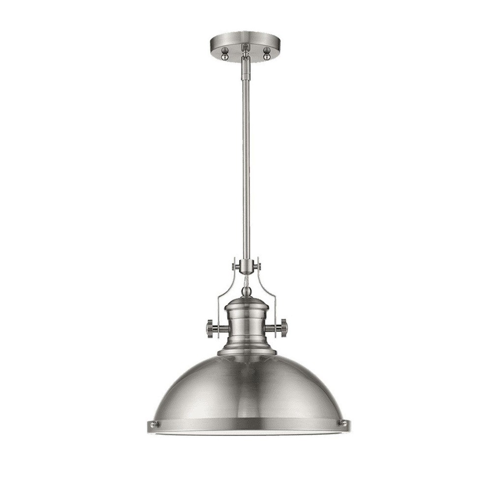 13.5"D MATTE BLACK PENDANT LIGHT