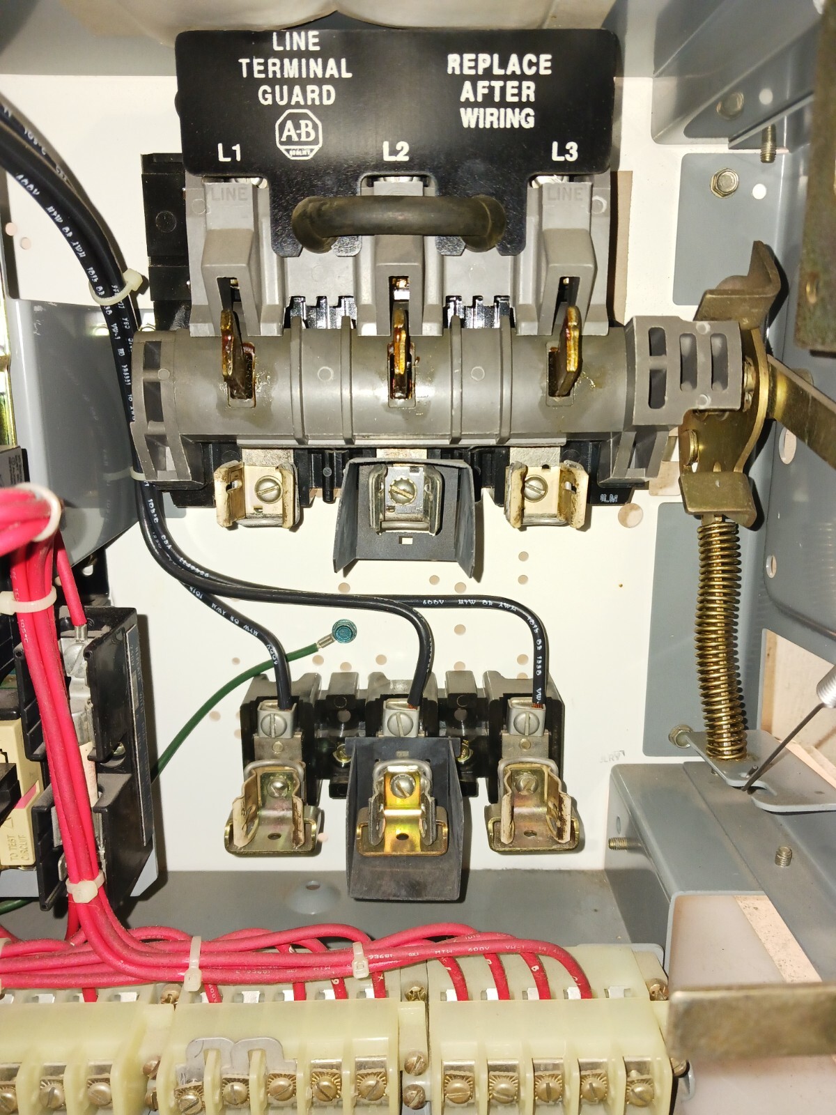 ALLEN BRADLEY 2100 FUSIBLE SIZE 1 STARTER MCC BUCKET 509-BOD 12" WITH DOOR