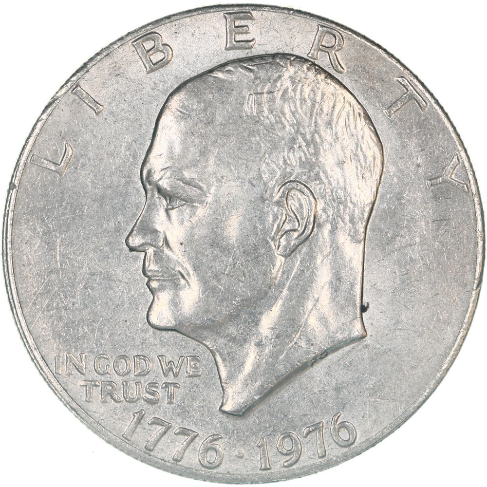 1976 (P) Eisenhower Bicentennial Dollar Type 2 AU Ike