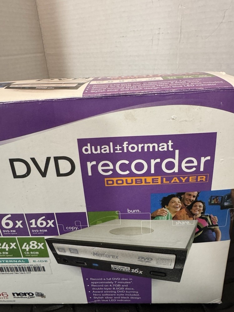 NEW Memorex Multi-Format External DVD Recorder MRX-525GE Open Box