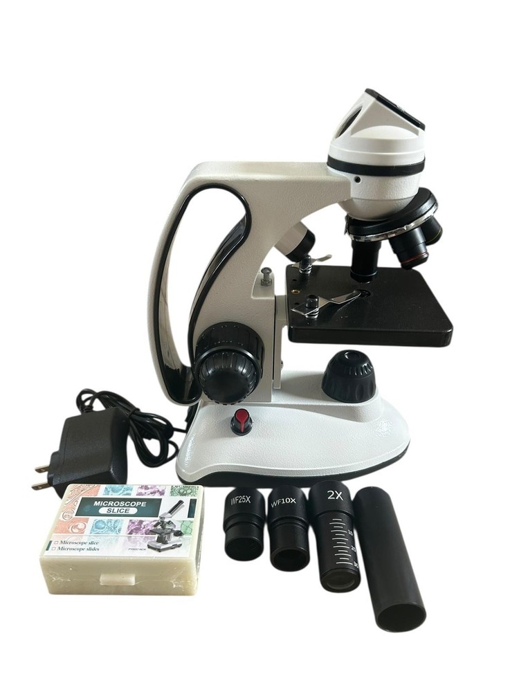 AmScope M160C-2L-PB10 Cordless Compound Monocular Microscope