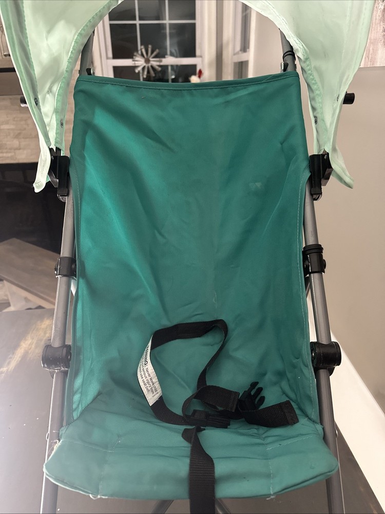 COSCO STROLLER 'umbrella' type foldable two-tone turquoise/blue shade