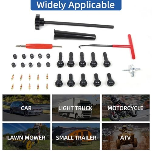 Quick Change Tire Valve Tool Kit, Tire Valve Stem Core Quickly Replacement