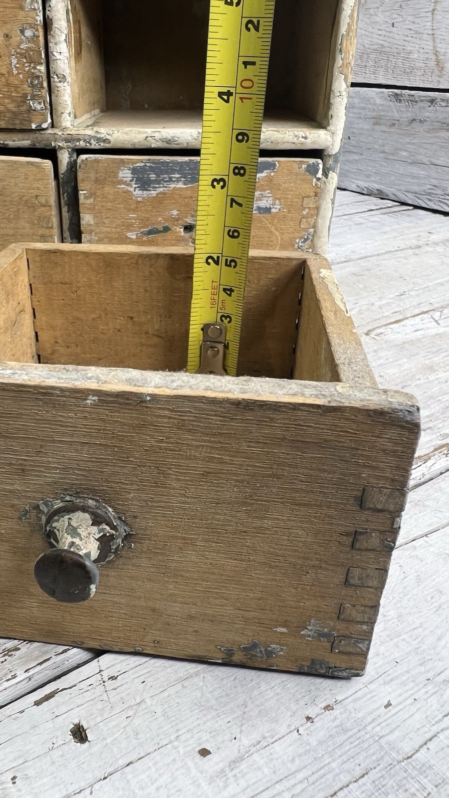 ANTIQUE VINTAGE WOODEN 8 DRAWER SPICE CABINET APOTHECARY CHEST HANDMADE AS IS 🤎