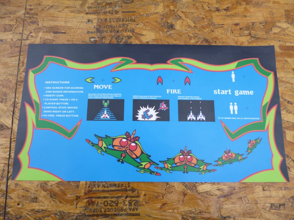 Galaga Control Panel Overlay