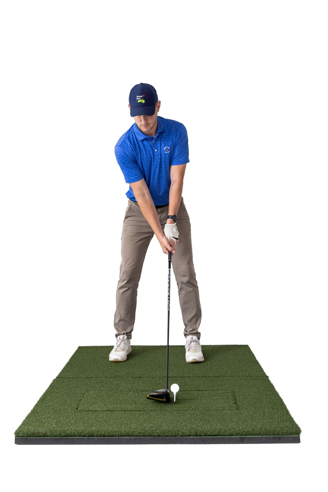Beaver Tail Golf Simulator Mat w/ the Most Realistic Hitting Strip (4ft x 5.5ft)