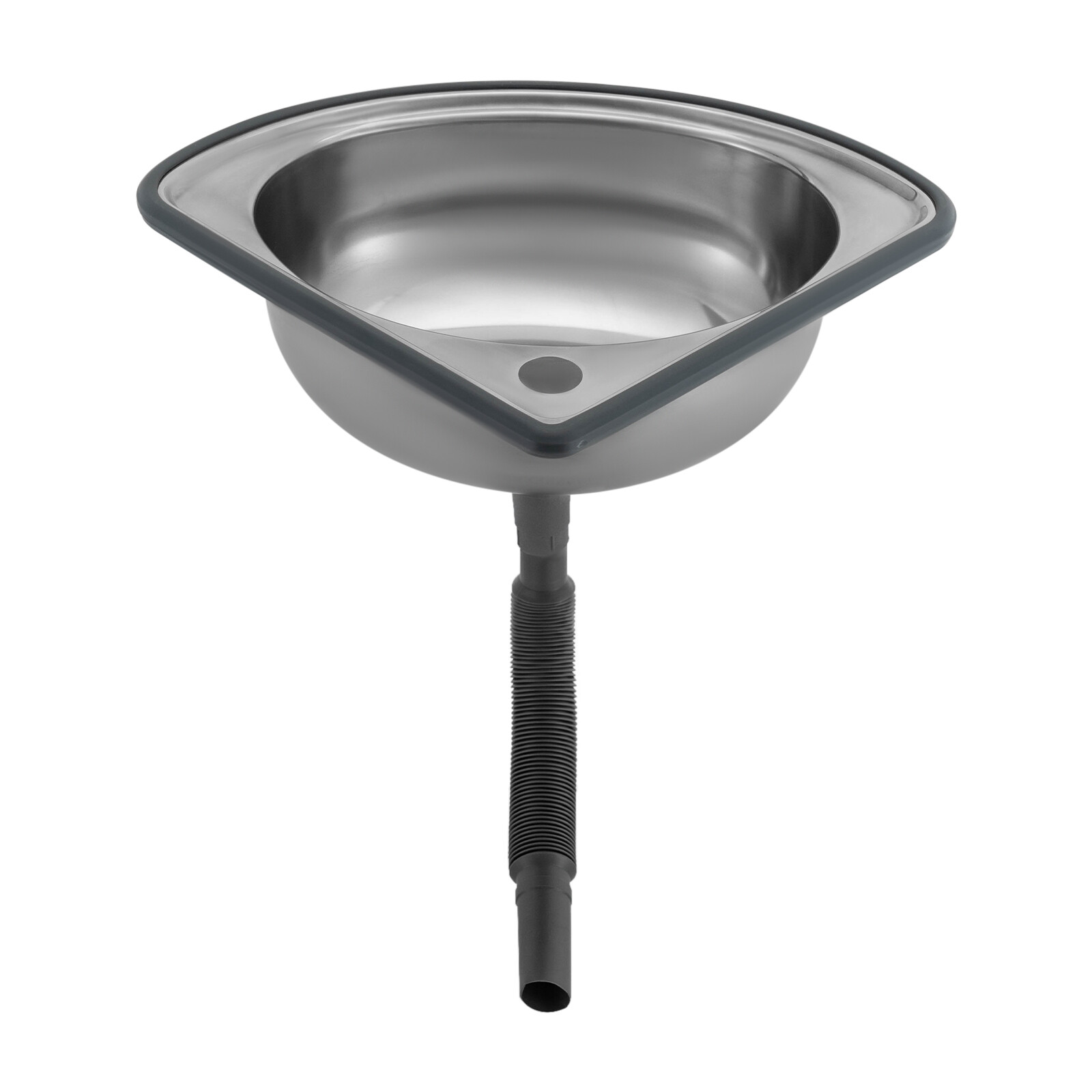 Corner Narrow Sink Stainless Steel Bar Sink RV Triangle Kitchen Bathroom Sink