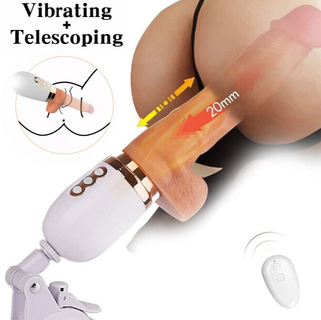 Remote Control Telescopic Dildo Thrusting Vibrator Heating G-Spot Sex Toys Women