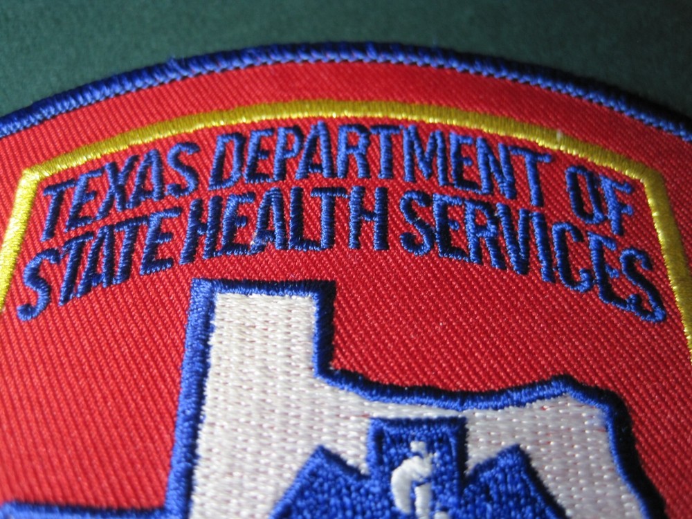 Texas Licensed Paramedic Patch Genuine 3M Hook Applied Shoulder Size Look!