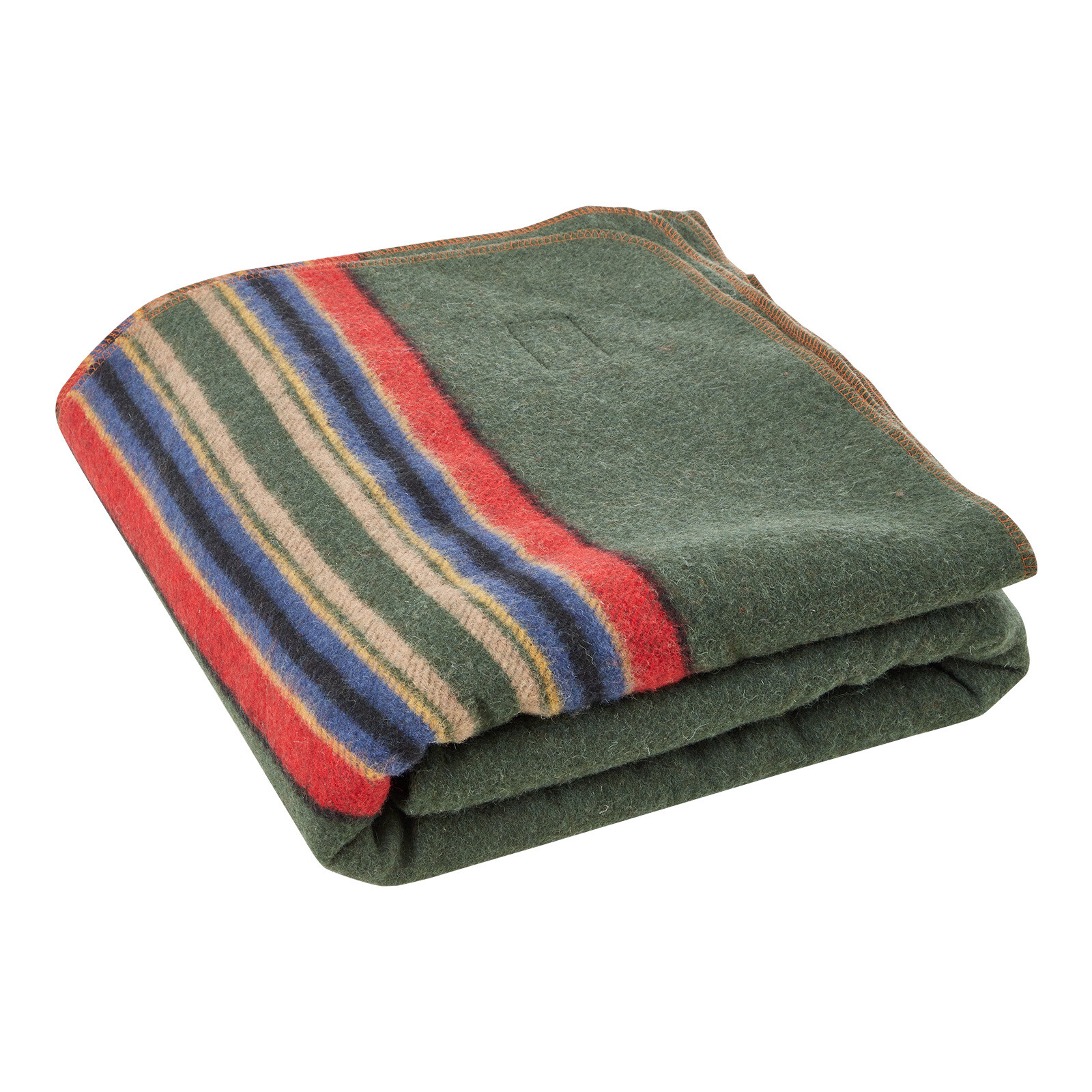 Wool Camping Blanket 64" x 88" Warm for Camping Hiking Travel Texture