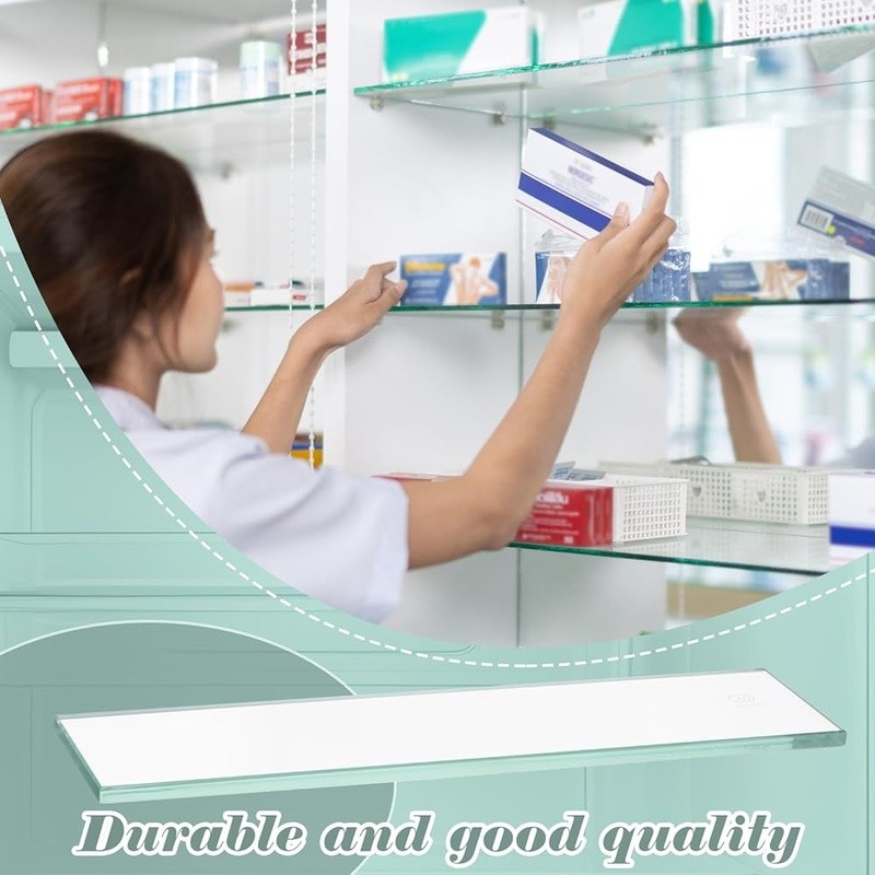 Medicine Cabinet Replacement Shelves Easy Install Storage Solution New