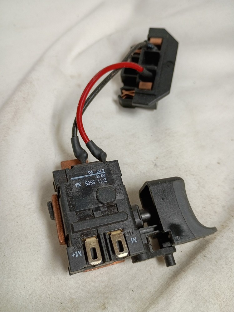 24V Cordless Drill Variable Speed Trigger Switch Assembly w/ Wiring – Tested