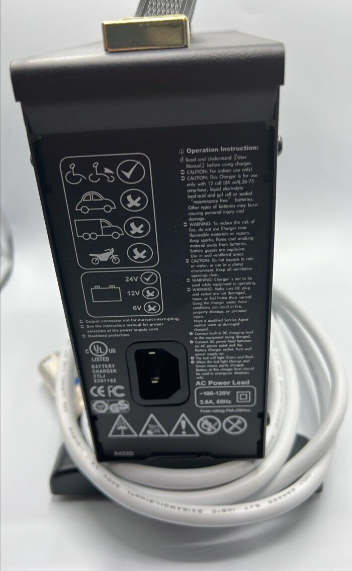 Power Chair 24 Volt 8 Amp UPG Off-Board AGM/Gel Battery Charger