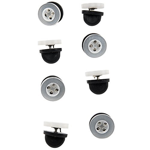 00725 No-Sew Instant Button Replacements, 8-Count, White