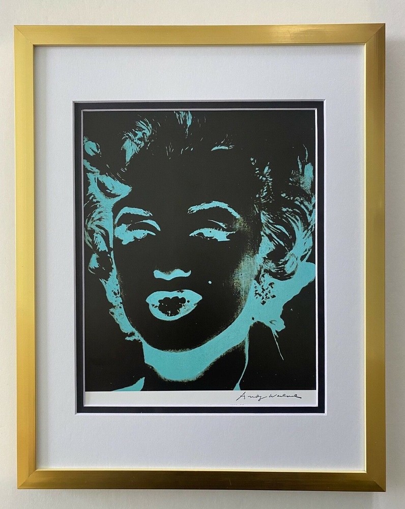 🔥ANDY WARHOL | MARILY MONROE SIGNED VINTAGE PRINT MATTED & FRAMED
