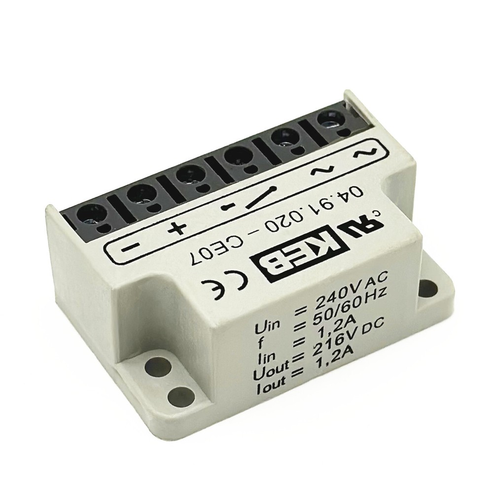KEB 04.91.020-CE07 Uin max 500VAC 0,9*Uin 2,0A full-wave rectifier module